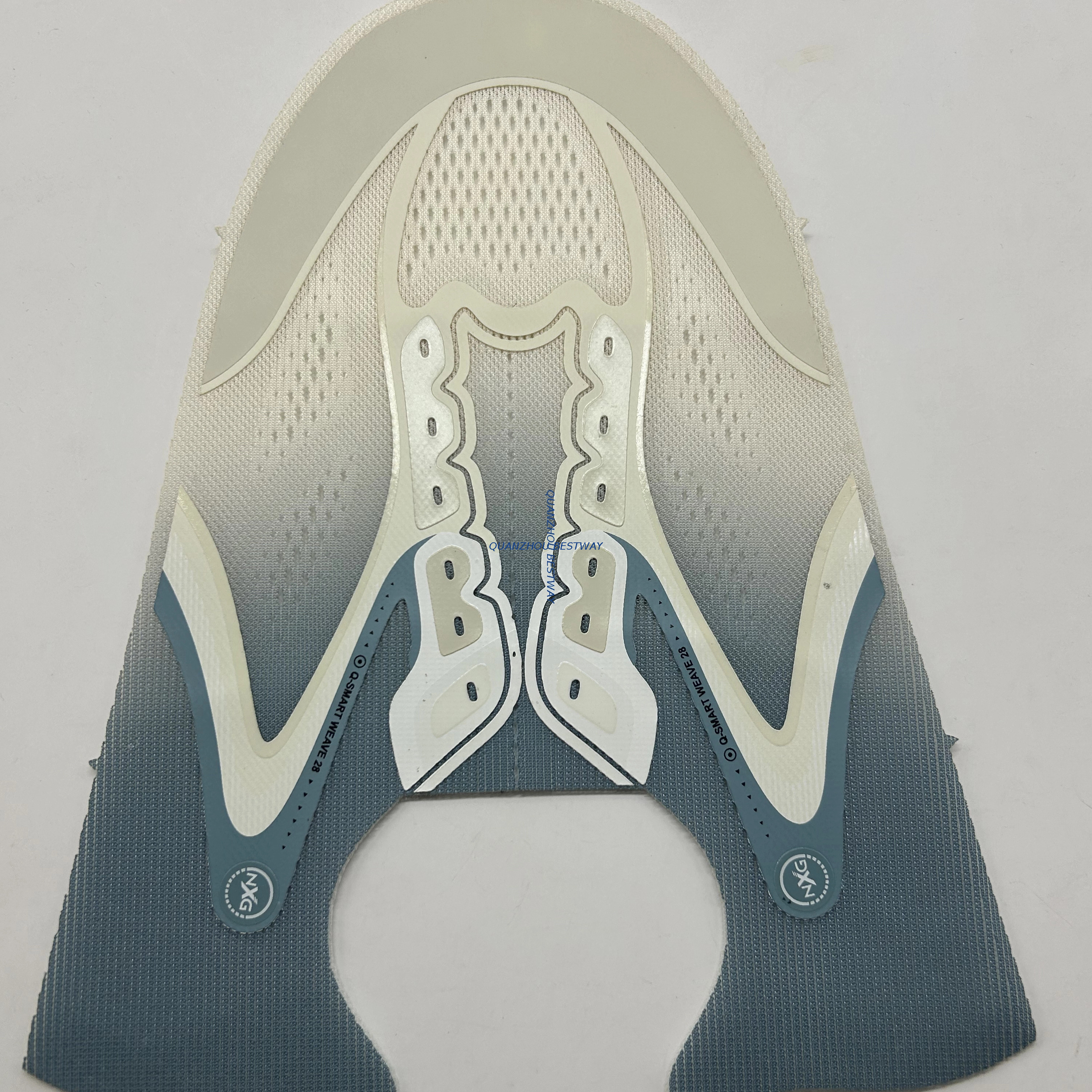 Factory semi-finished shoes uppers shoes raw material wholesale man's sneaker vamp upper